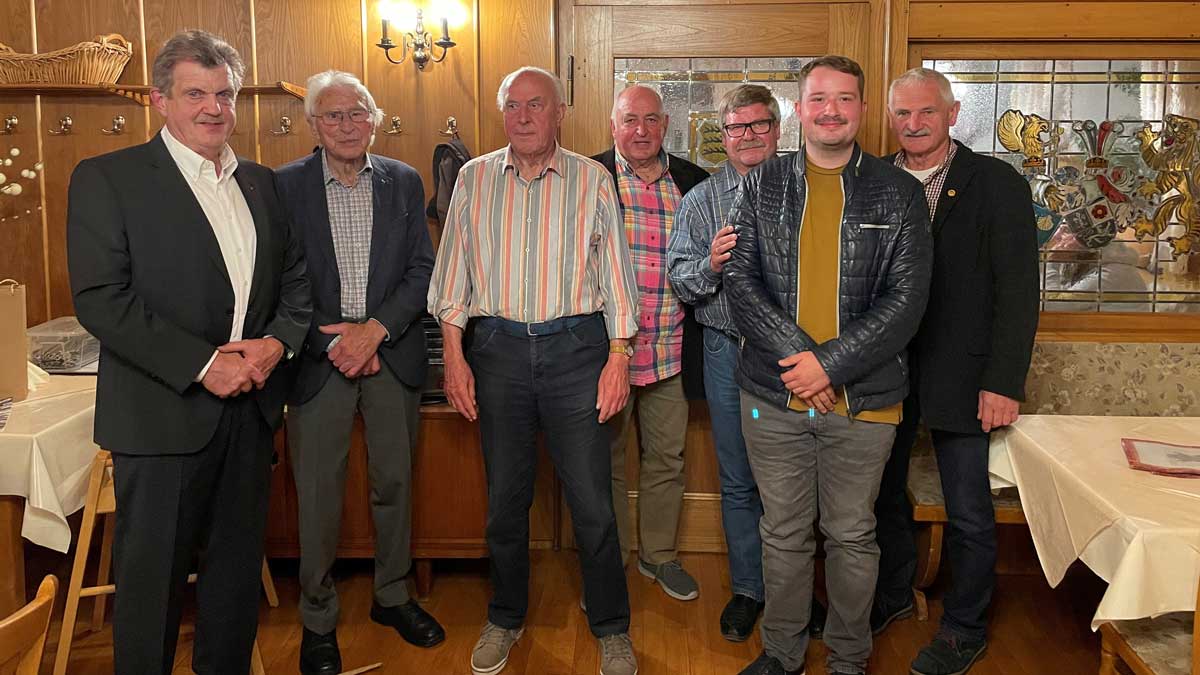Thomas Licht, Jakob Ruopp, Werner Reppin, Hubert Bold, Reiner Baur, Kreisgeschftsfhrer Lukas Siegle, Hans-Jrg Baier